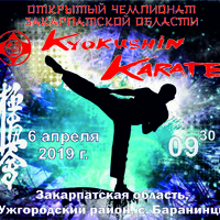 6 апреля открытый чемпионат закарпатской обл. по киокушин каратэ WKB в г. Ужгород.